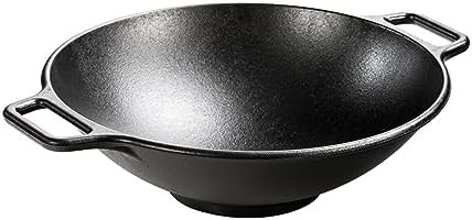 Bold Design Large 14 inch Cast Iron Wok
