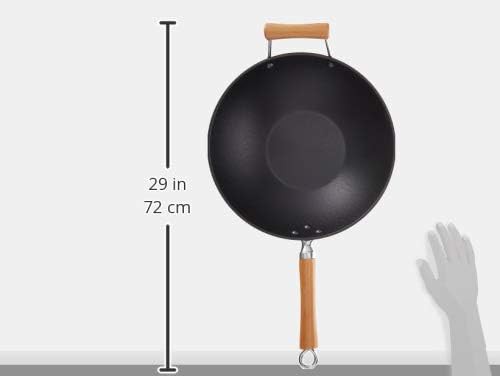 Professional series cast iron maple handle wok — photo 4
