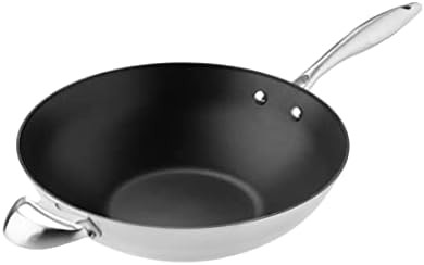CTX 12.75 inch professional stainless steel wok