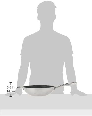 CTX 12.75 inch professional stainless steel wok — photo 3