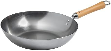 Classic Carbon Steel Stir Fry Pan 12 Inch
