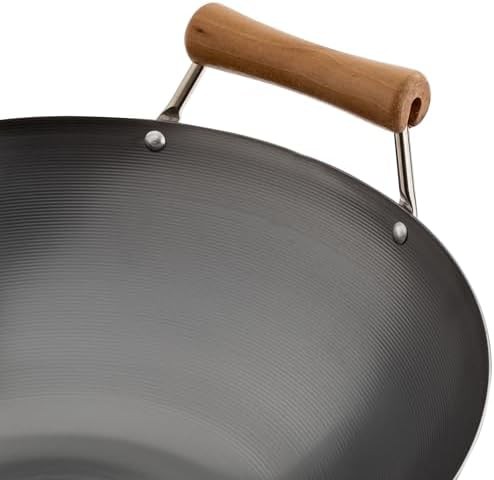 Pre-Seasoned Carbon Steel Wok 14 Inch — photo 4