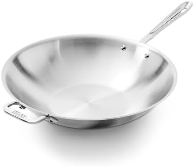 D3 stainless steel 14 in wok