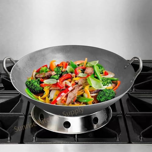 Eighteen Inch Hand Hammered Cantonese Wok — photo 3