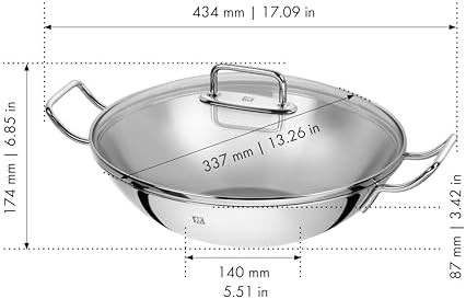 Plus Stainless Steel 32cm Wok Pan — photo 4