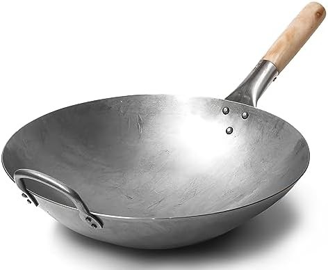 Traditional 14 inch carbon steel pow wok