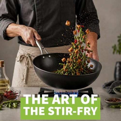 Onyx Collection Nonstick Flat Bottom Wok — photo 5