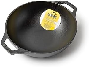 Mini Pre-Seasoned Cast Iron Stir Fry Wok