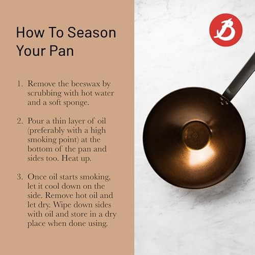 Medium Metallic Carbon Steel Stir Fry Pan — photo 5