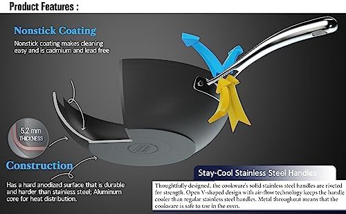 Cooks Standard Classic 11-Inch Hard Anodized Nonstick Wok — photo 5