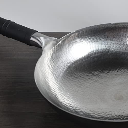 Hand hammered round bottom carbon steel wok — photo 4