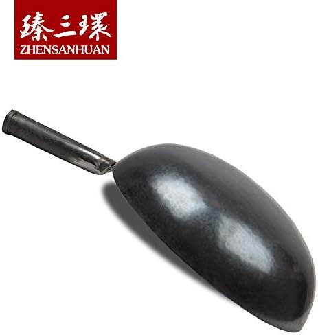Hand hammered iron pow wok 32cm — photo 4