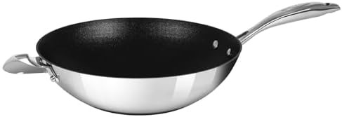 HAPTIQ 12.5 inch stainless steel nonstick wok