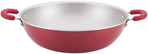 Rachael Ray Create Delicious Nonstick Wok/Stir Fry Pan/Wok Pan titanium