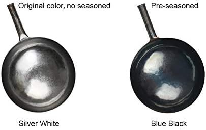 Blue Black Seasoned Iron Wok with Helper Handle — photo 5