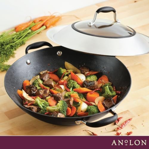 Anolon advanced home hard anodized nonstick wok 14 inch — photo 3