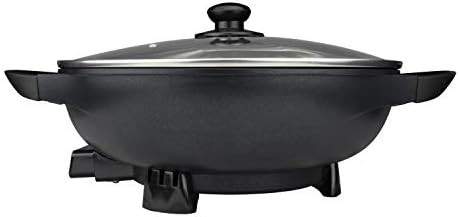 Electric non-stick flat bottom wok skillet — photo 4