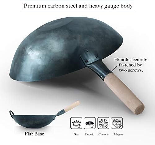 Pre Seasoned Blue Carbon Steel Wok 14 in — photo 5
