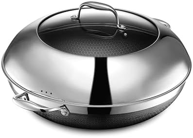 Large 14 Inch Hybrid Nonstick Wok