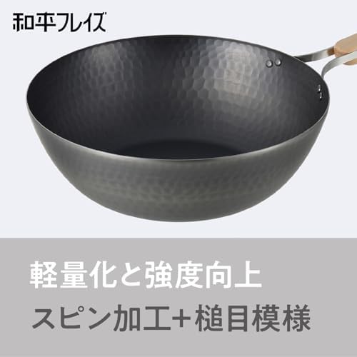Enzo iron wok with wooden handle 11.0 — photo 4