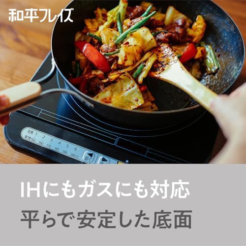Enzo iron wok with wooden handle 11.0 — photo 5