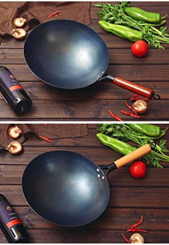 Hand hammered iron 12 in Chinese wok — photo 5