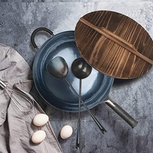 Large Round Bottom Wok with Utensil Kit