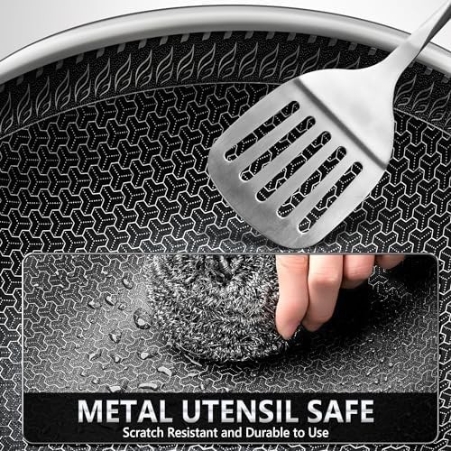 Honeycomb Stainless Steel Wok with Vertical Lid — photo 3