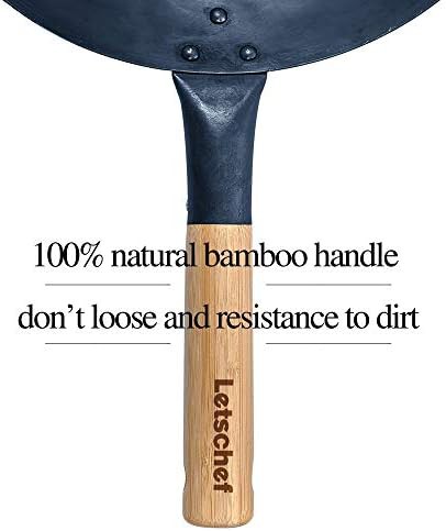 Hand Hammered Carbon Steel Wok Set — photo 5