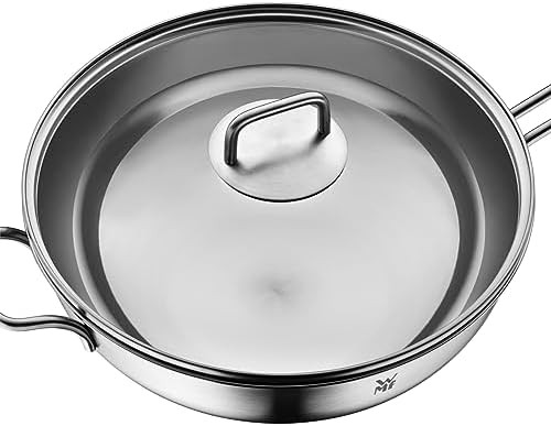 Polished Induction Wok with Glass Lid — photo 5