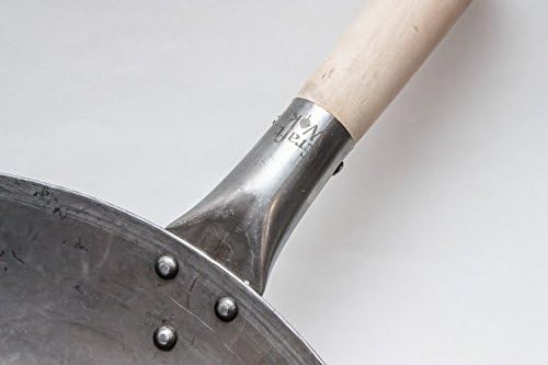 Induction ready hammered 14 inch flat wok — photo 5