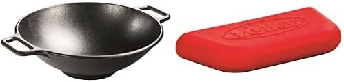 Bold Series Wok with Red Silicone Handle