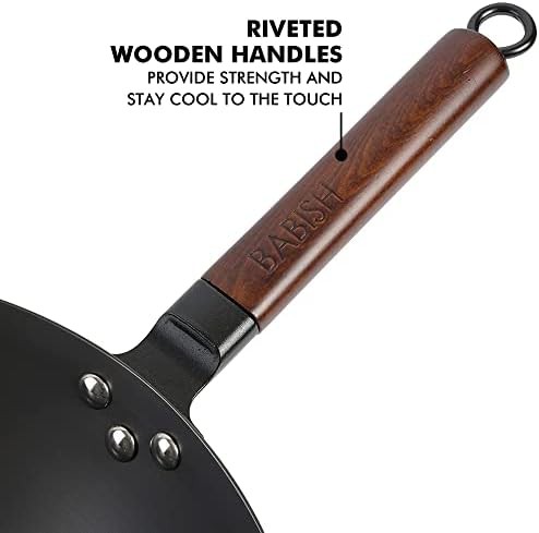 Babish 14-inch carbon steel wok pan — photo 3