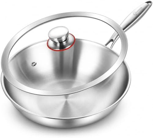 Thirteen Inch Tri-Ply Stainless Steel Wok