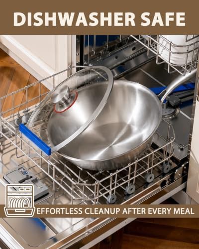 Thirteen Inch Tri-Ply Stainless Steel Wok — photo 4