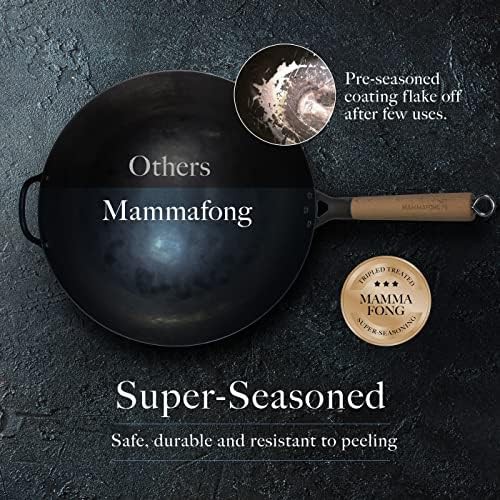 Preseasoned Round Bottom Wok Set 14 in — photo 4