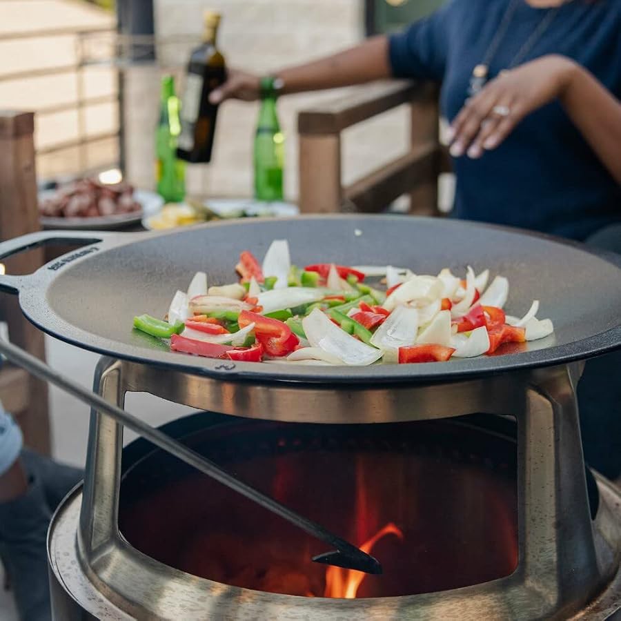 Ranger Cast Iron Stir Fry Pan Top — photo 3