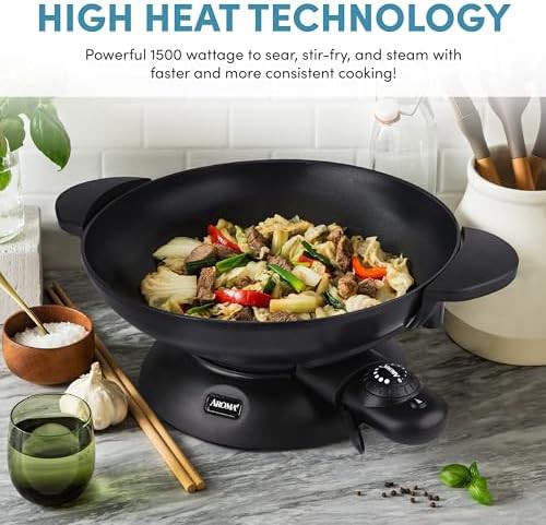 Compact Five Quart Electric Stir Fry Pan — photo 5