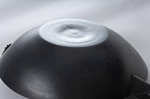 Induction ready flat 13 inch black wok — photo 4