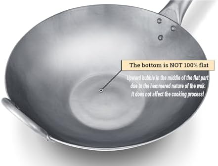 Hand hammered electric 12 inch flat wok — photo 3