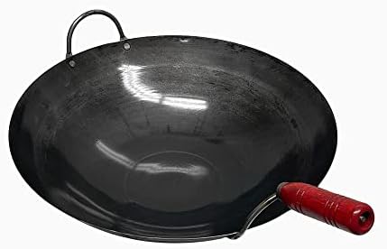 Traditional Chinese style carbon steel wok 16 in — photo 4
