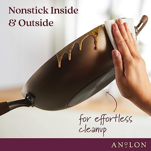 Advanced home hard anodized nonstick wok 12 inch — photo 3