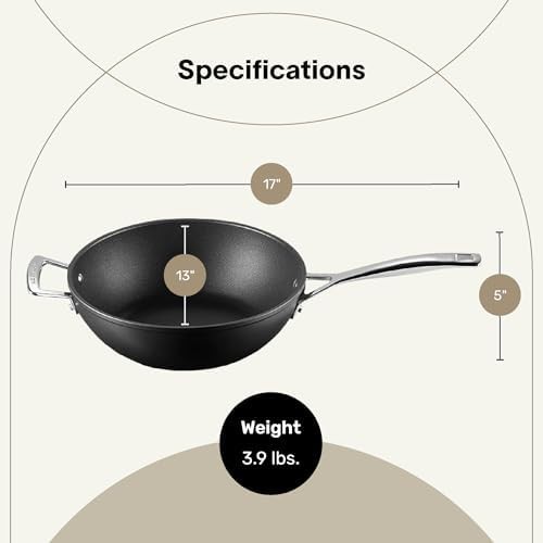 Premier Hard Anodized Nonstick Flat Bottom Wok — photo 3