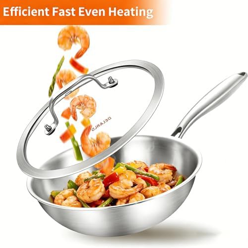 Small Tri-Ply Stainless Steel Mini Wok — photo 5