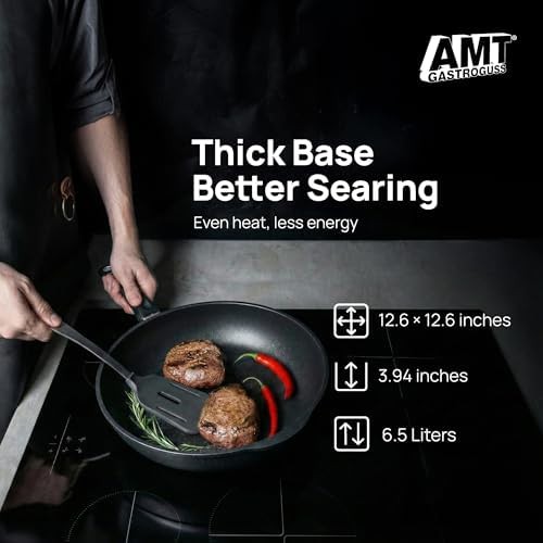 Extra large cast aluminum non-stick wok — photo 4