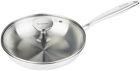 Essential tri-ply stainless steel wok with lid