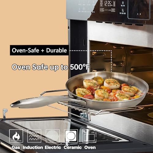 Essential tri-ply stainless steel wok with lid — photo 5