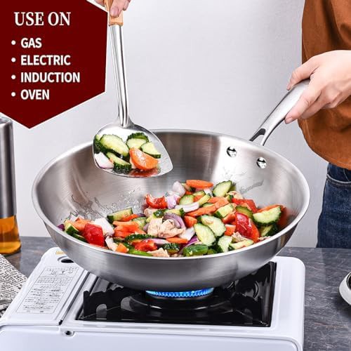 Ten Inch Professional Wok with Riveted Handle — photo 3