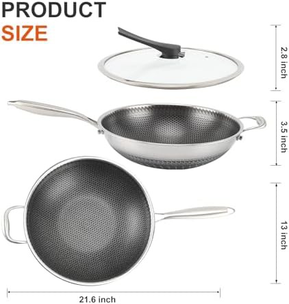 Professional Honeycomb Nonstick Stir Fry Wok — photo 4
