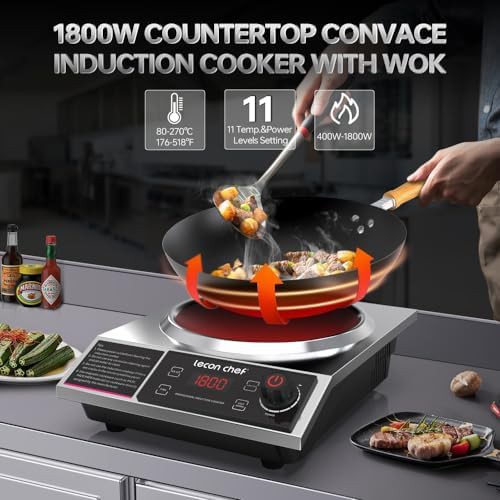 Electric induction burner and wok set — photo 4